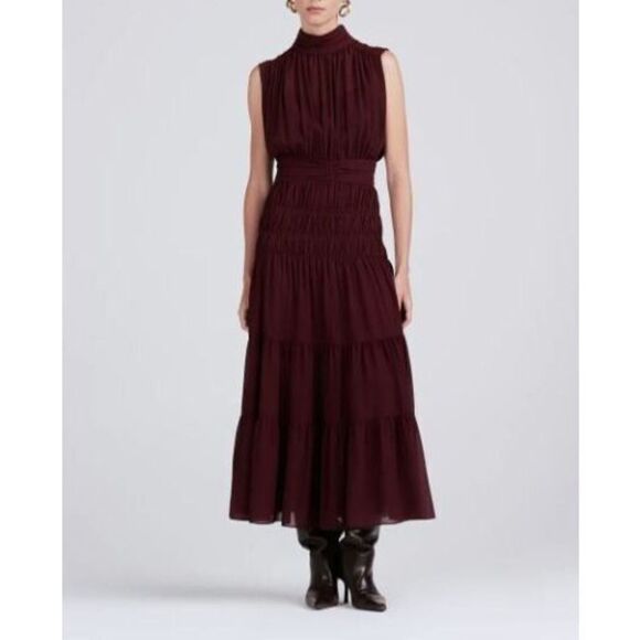 Derek Lam Dresses & Skirts - Derek Lam Burgundy Midi Dress XL sizing